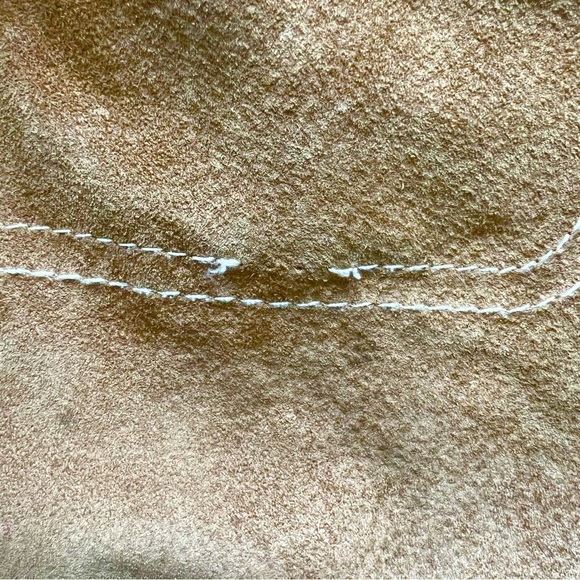 Vintage Belted Suede Trench - Picture 4 of 9